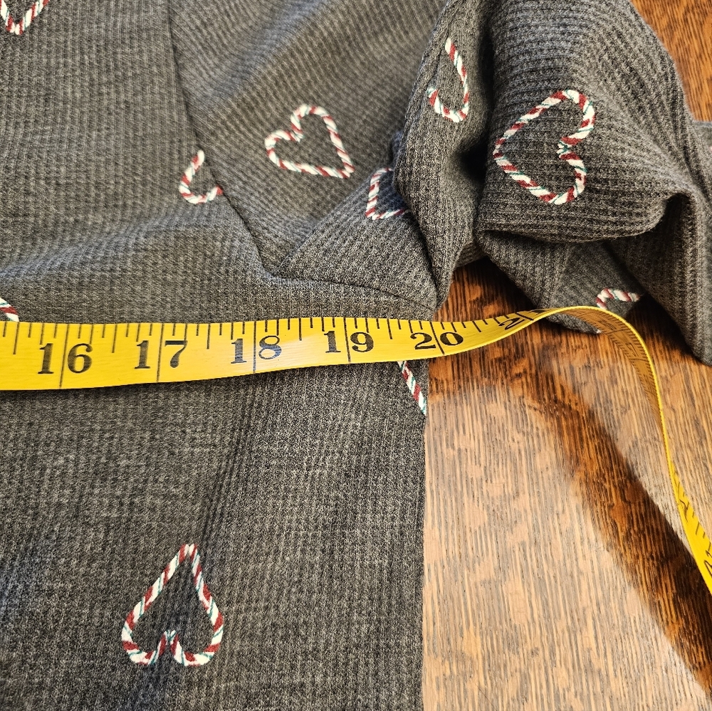 Torrid Gray Heart Patterned Sweater - image 8